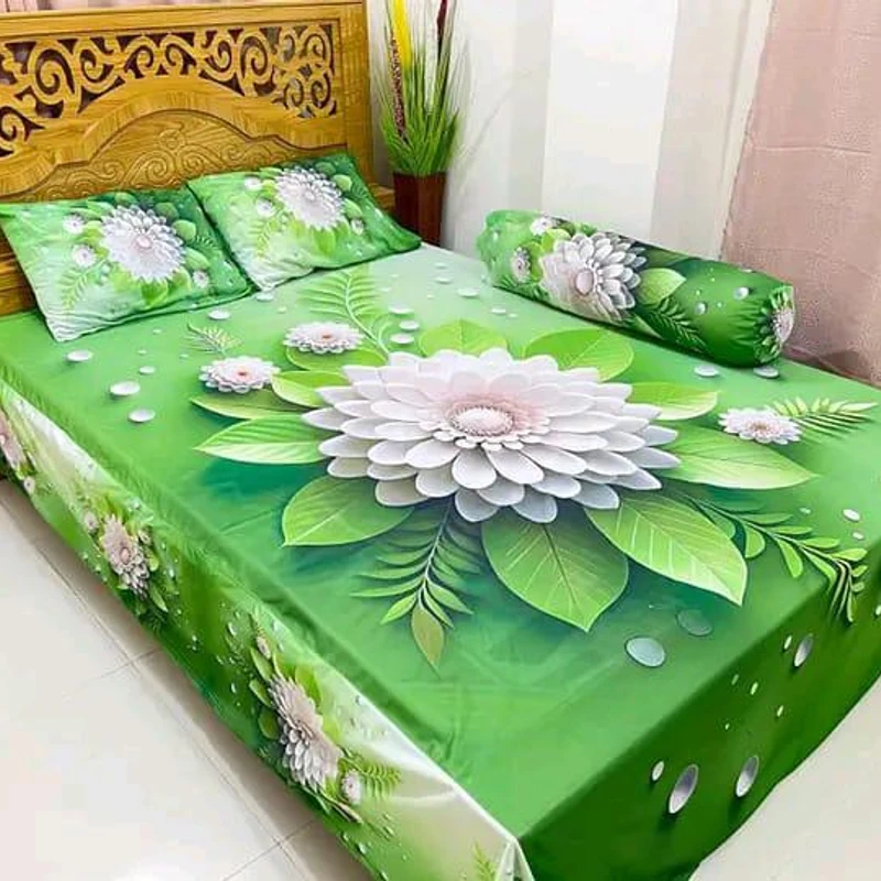 Premium 3D Design China Velvet Bed Sheet
